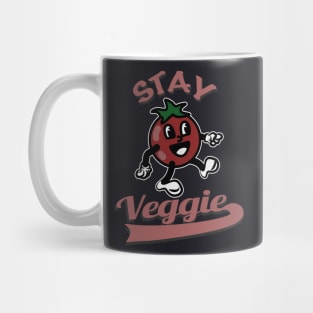 Stay Veggie Tomato retro Cartoon Mug